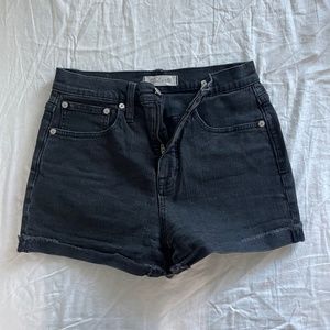 Madewell Black Perfect Jean Shorts